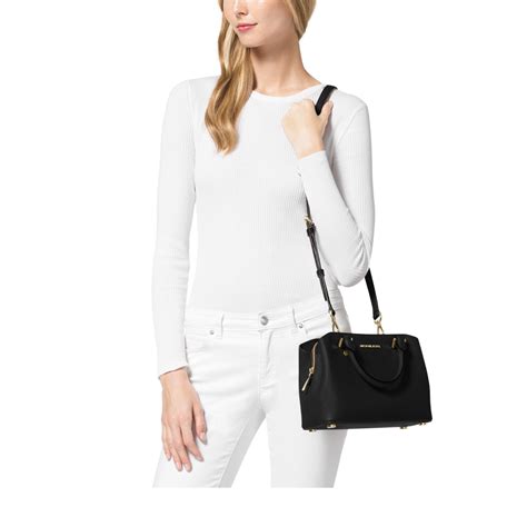 michael kors savannah small satchel black|Michael michael kors savannah small satchel .